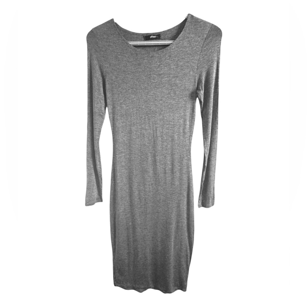 GILBERT By MENDOCINO Women’s Charcoal Gray Long Sleeve Midi Dress Size S